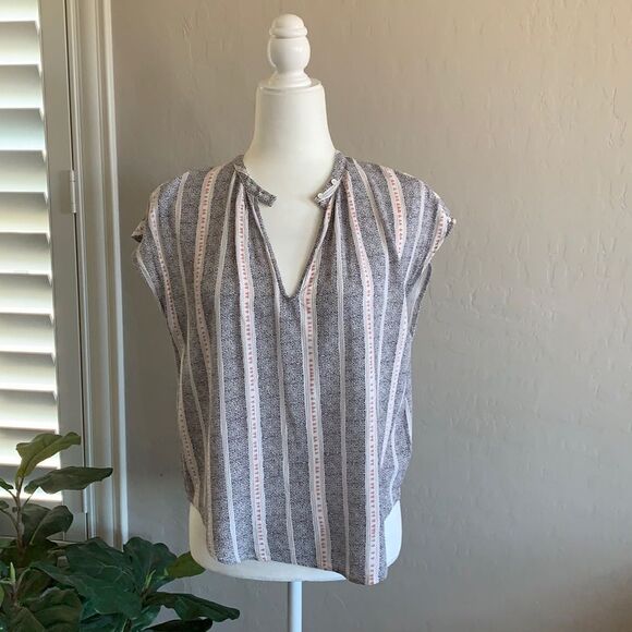 Breezy Striped Blouse - Picture 1 of 9